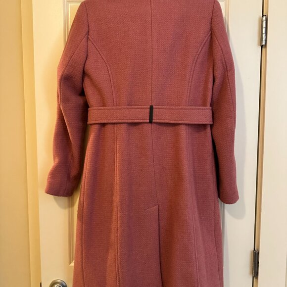 CALVIN KLEIN WOMEN'S WOOL BLEND COAT JACKET PINK - Picture 9 of 15